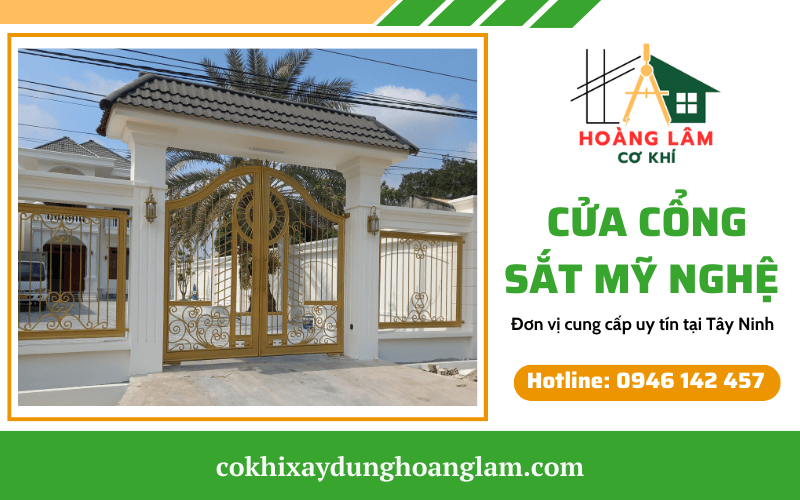 cửa cổng sắt mỹ nghệ 